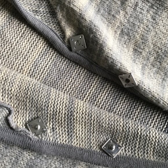 FREE PEOPLE WOOL BLEND LONG SEMI-ADJUSTED KNIT CARDIGAN, APPROX SIZE MED/LARGE - Picture 10 of 16